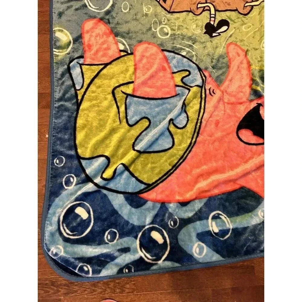 Vintage Sponge Bob & Patrick Decorative‎ Throw Blanket 60x84